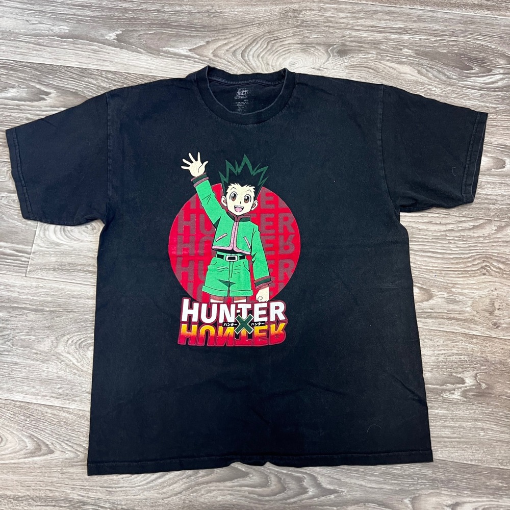 Hunter x Hunter Anime Graphic‎ Tee Black Short Sleeve